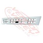 GRILLE - LOWER - WIDE - WHITE - ONE BAR - ISUZU ELF NKR/NPR/NQR 2004-