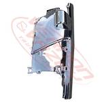 FRONT CORNER PANEL - L/H - W/MIRROR HOLE - CHROME - ISUZU NKR/NPR 2009-