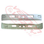 FRONT BUMPER - WIDE - W/FOG LAMP COVER - WHITE - ISUZU NKR/NPR 2009-