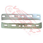 FRONT BUMPER - WIDE - W/FOG LAMP HOLE - WHITE - ISUZU NKR/NPR 2009-