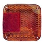 REAR LAMP - LENS - AMBER W/RED REFLECTOR - HINO MCR/MBS/SH/MSH 1984-93