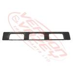 BUMPER GARNISH - CENTER - INSERT - BLACK - HINO PROFIA SH 2002-