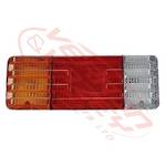 REAR LAMP - LENS - RED/CLEAR/AMBER - L/H - MAZDA T3500/T4100 1989- WG