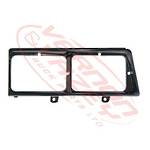 HEADLAMP BEZEL - R/H - BLK - NZ NEW - 1990-94 - MITSUBISHI FP418/FT413/FT415 1984-96