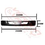 FRONT BUMPER - W/CAB - W/O FOG LAMP - SHALLOW - MITSUBISHI FIGHTER 2006- H/L IN CORNER PANEL