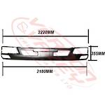 FRONT BUMPER - W/CAB - W/FOG LAMP - SHALLOW - MITSUBISHI FIGHTER 2006- H/L IN BUMPER