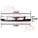 FRONT BUMPER - N/CAB - W/O FOG LAMP - SHALLOW - MITSUBISHI FIGHTER 2006- H/L IN BUMPER