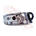 HEADLAMP - L/H - CHROME - MANUAL - RENAULT PREMIUM - 2006-