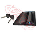 DOOR HANDLE - OUTER - WITH KEY - L/H - SCANIA P/R TRUCK - 1997-
