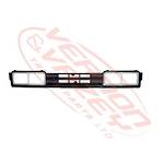 GRILLE - NARROW CAB - LOWER - SLVR/BLK - TOYOTA DYNA BU60/BU85/BU66/BU96 1984-94