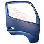 FRONT DOOR SHELL - R/H - W/MIRROR AND REFLECTOR AND LAMP HOLE - TOYOTA DYNA XZU320 2000-