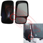 MIRROR HEAD - R/H - SIDE MOUNT - TOYOTA DYNA / HINO DUTRO 2011-