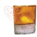 CORNER LAMP - LENS - L/H - AMBER/CLEAR - TOYOTA COASTER BB20 1983-87