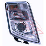 HEADLAMP - R/H - CHROME - LED - MANUAL - HID - VOLVO FH/FM - 2008-