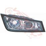 FOG LAMP - R/H - CHROME W/BLACK TRIM - W/HIGH BEAM - VOLVO FH/FM - 2008-