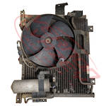 AIRCON CONDENSER - WITH COMPLETE FAN - NISSAN ATLAS - ISUZU 4HF1