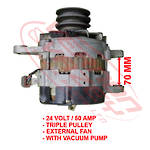 ALTERNATOR - 24V - 50 AMP - ISUZU 4HK1