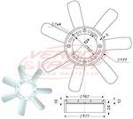 FAN BLADE - 7 BLADE - 380mm - ISUZU 4JB1