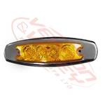 LED SIDE LAMP - L=R - AMBER - 12-24V - UNIVERSAL - 12-24V - 4 LED