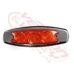 LED SIDE LAMP - L=R - RED - 12-24V - UNIVERSAL - 12-24V - 4 LED