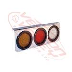 LED TRUCK LAMP - UNIVERSAL - WHITE/RED/AMBER - L/H - 24V - REVERSE/STOP/TURN LIGHT - W/E MARK