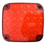 LED TRUCK LAMP - UNIVERSAL - RED - 24V - 6.5x6.3x0.98"