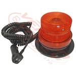 LED WARNING LIGHT - 36PCS LED - 12V - AMBER - STROBE LIGHT - 3PCS STRONG MAGNET