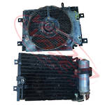 AIRCON CONDENSER - WITH COMPLETE FAN - MITSUBISHI 4D35