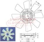 FAN BLADE - 8 BLADE - 670mm - MITSUBISHI 6D22T-3AT/8DC9