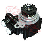 POWER STEERING PUMP - STRAIGHT CUT GEAR - 18 TEETH - MITSUBISHI 6D14/6D15