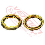 SYNCHRO RING SET - 51 TEETH - 1ST & 2ND - MITSUBISHI - M025/M035/M036 GEARBOX - 3PCE