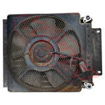 AIRCON CONDENSER - WITH COMPLETE FAN - NISSAN ED35 - 1995 ATLAS
