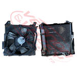 AIRCON CONDENSER - WITH COMPLETE FAN - NISSAN GE13