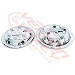 WHEEL COVER - STAINLESS - 4PCS SET - 6 STUD - 17.5" / 222.25X205 - UNIVERSAL - ALL MAKES/MODELS