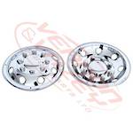 WHEEL COVER - STAINLESS - 4PCS SET - 8 STUD - 19.5" / 184.15X225 - UNIVERSAL - ALL MAKES/MODELS