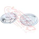 WHEEL COVER - STAINLESS - 4PCS SET - 10 STUD - 22.5" / 285.75X335 - UNIVERSAL - ALL MAKES/MODELS